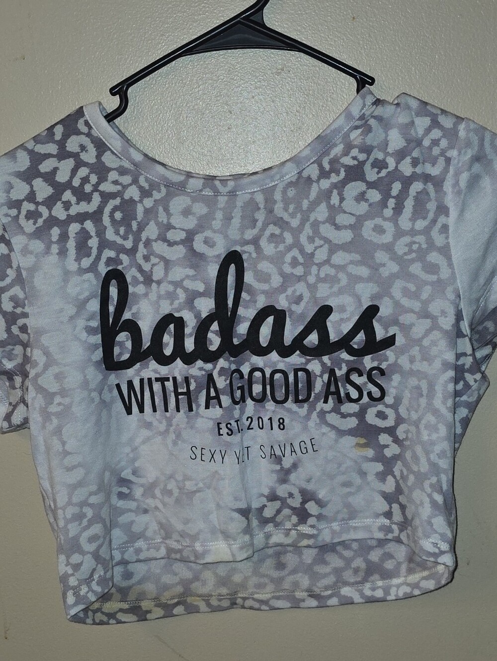 Sexy Yet Savage Crop Top Size M